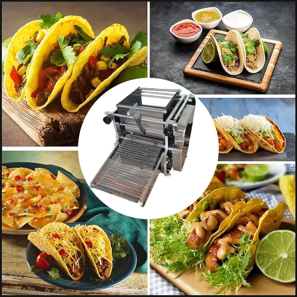 KEhtu Automatic Burrito Machine, Commercial Tortilla Making Machine, 1800 Pcs/h, Uniform Size, Save Time and Effort, Suitable for Tortilla Machine in Factories, Hotels, Restaurants