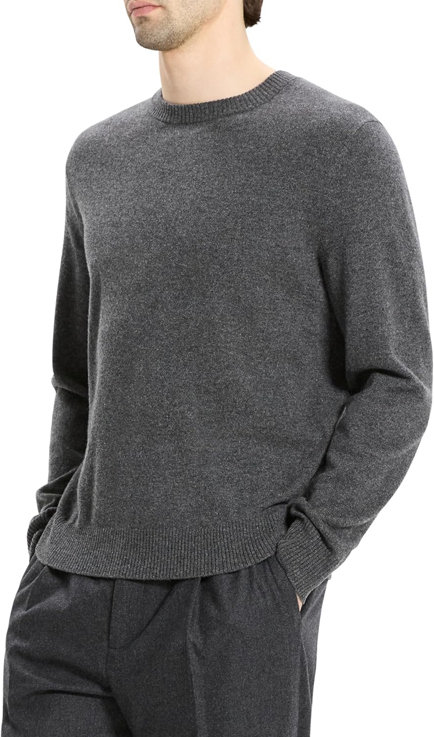 Theory Men's Hilles Crew Neck Sweater in Cashmere