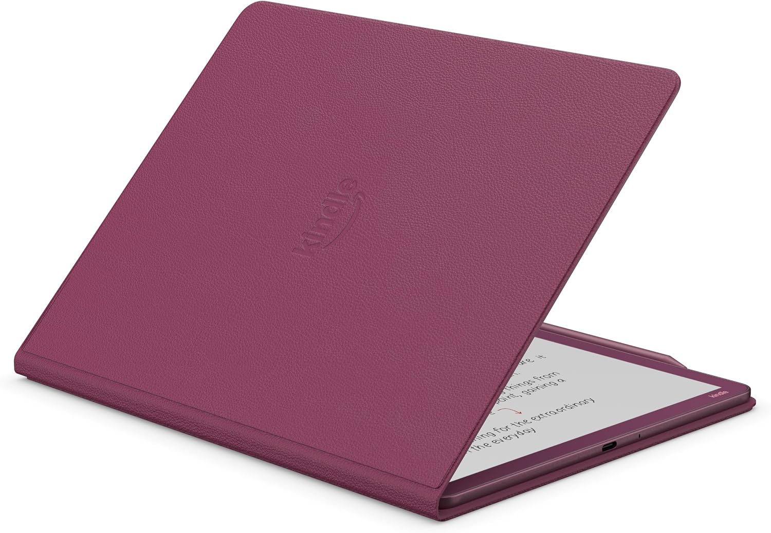 Introducing Amazon Kindle Scribe Executive Folio Cover with Magnetic Attach, Sleek Protective Case - Premium Leather
