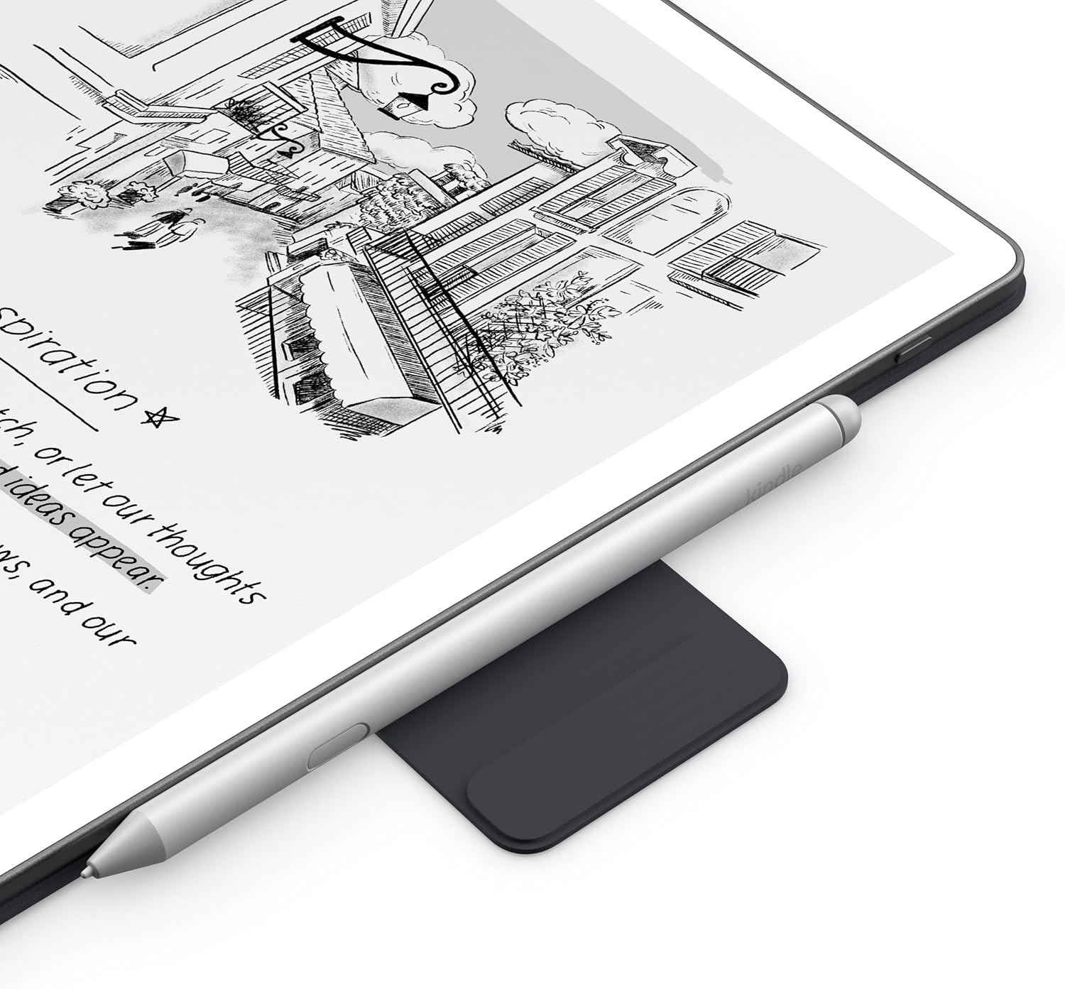 Introducing Amazon Kindle Scribe Executive Folio Cover with Magnetic Attach, Sleek Protective Case - Premium Leather