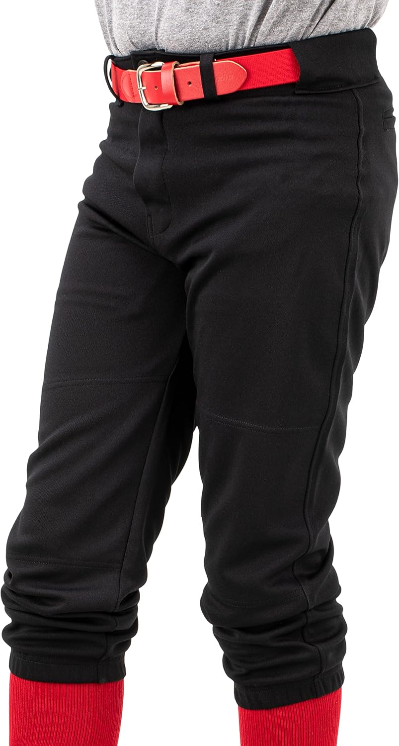 Franklin Sports Youth Baseball + Softball Pants - Knee High Pants for Boys + Girls Knicker Style with Belt Loop