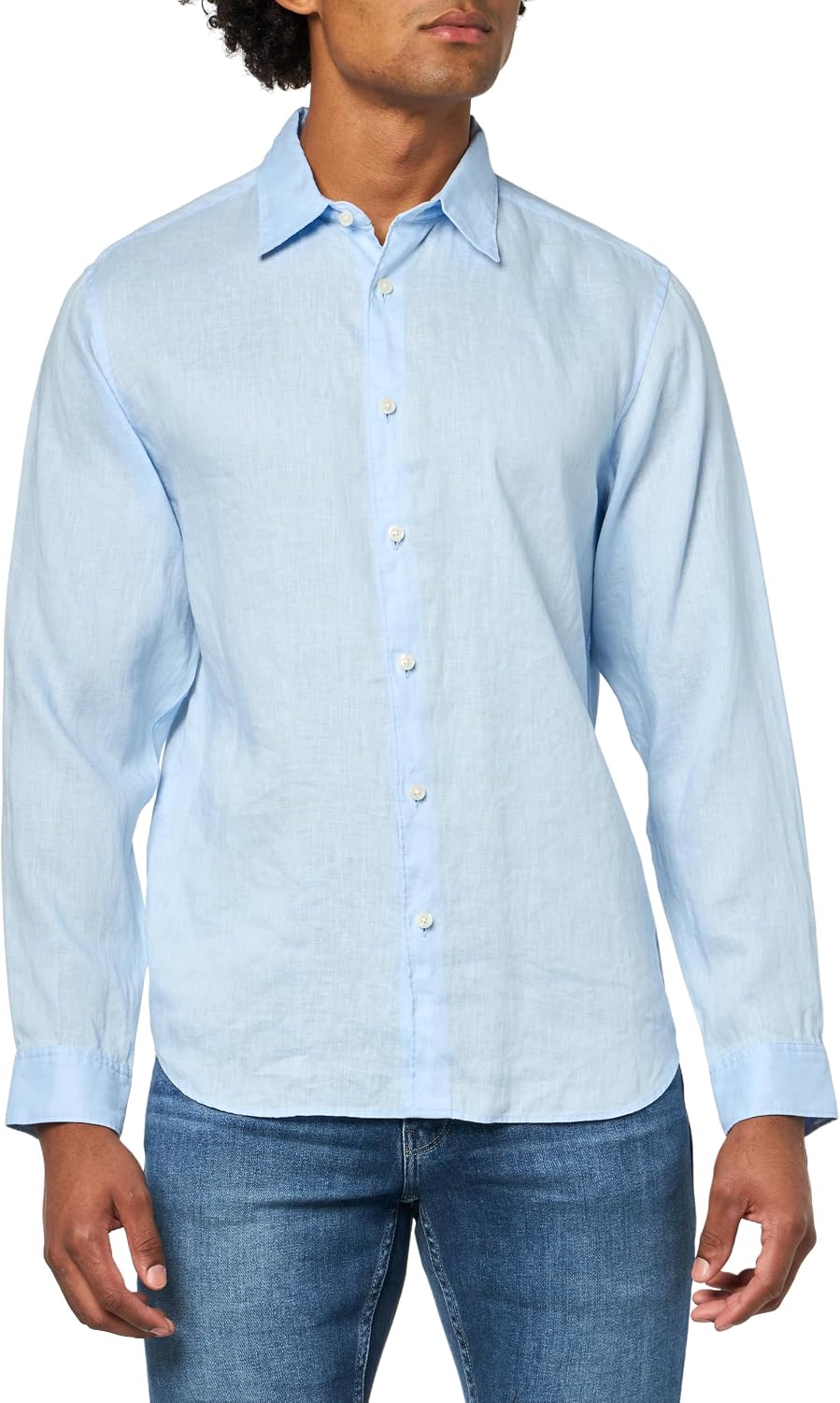 Theory Men's Theory Men's Irving Long Sleeve Button Down Woven in Relaxed Linen