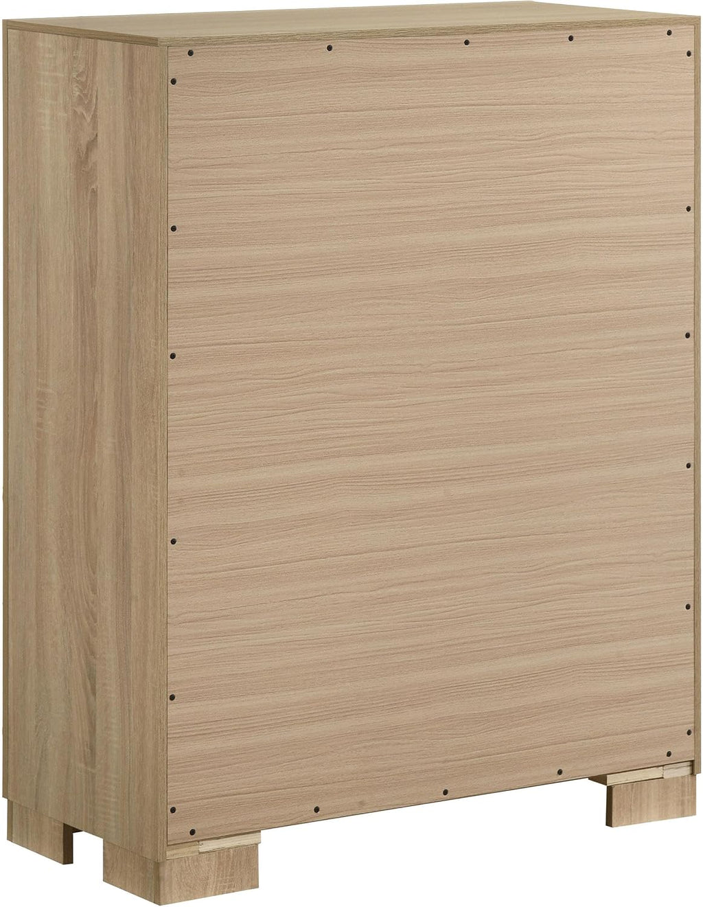 Coaster Home Furnishings - Arielle - Wood - 5-Piece Bedroom Set with Storage Bed, Tufted Headboard, Bookcase Panels and Transitional Style - Bedroom - Eastern King Size - Light Oak - 223111KE-S5