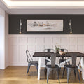 Polymer-Based Board and Batten Wall Panel Kit – 19pcs (93.93x56') Panels | Enhance Your Home with Elegance Using This Wall Molding Peel and Stick Panel | Luxury Decorative Wainscoting Wall Panels