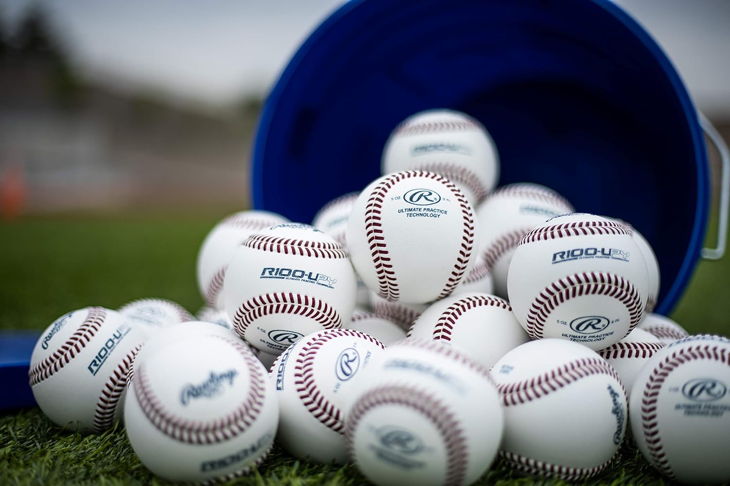 Rawlings | Ultimate Practice Baseballs | Youth/High School/College | Added Lifespan + Weather Resistant | Dozen & Bucket Options