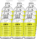 Lemyn Organics Medical‑Grade Hand Sanitizer Gel – 97 % Organic | 70 % USP Ethyl Alcohol | Moisturizing Aloe + Hyaluronic Acid | Freshly Made in USA | 12oz Bottle with Pump (PACK OF 12)