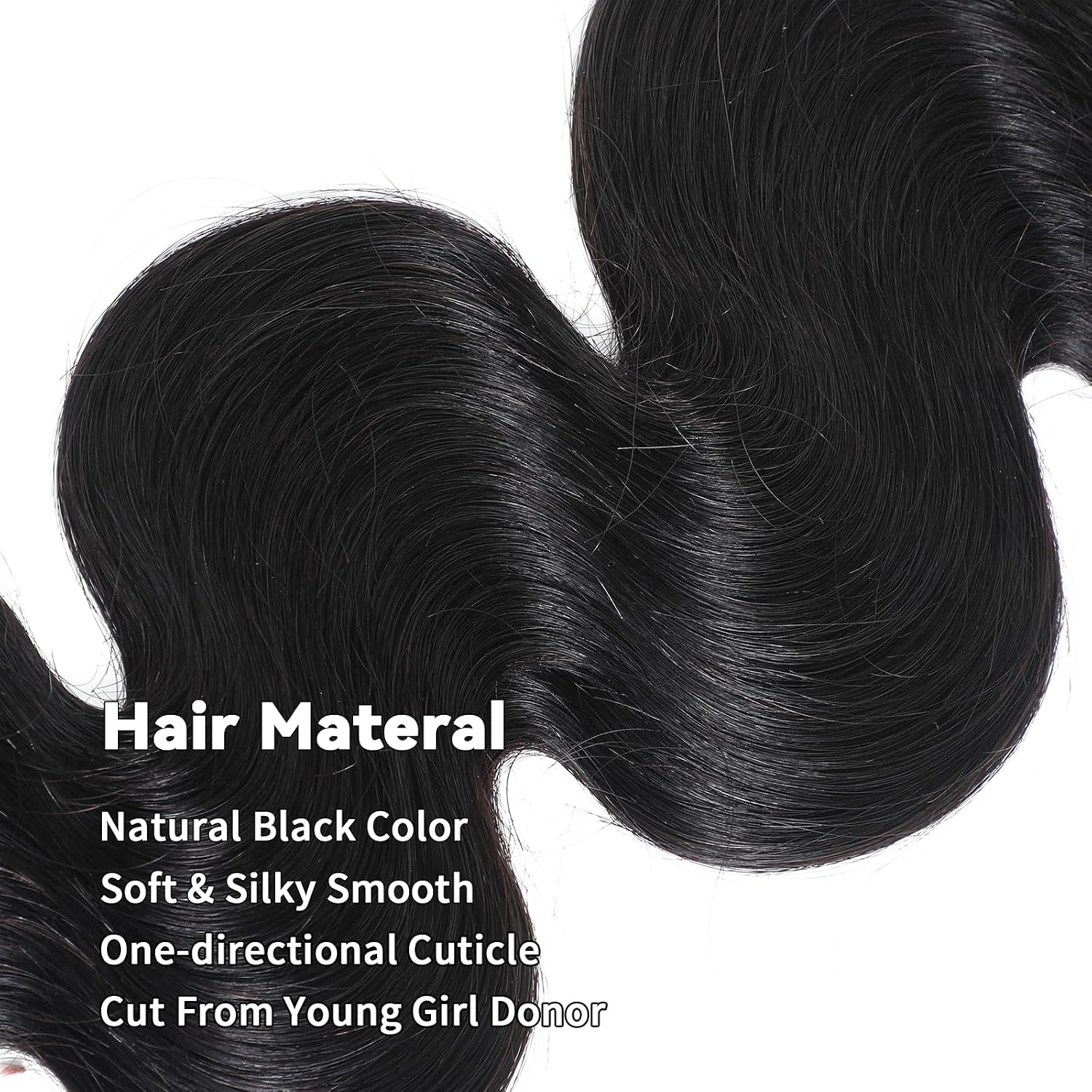 15A Raw Indian Human Hair Bundles Body Wave Bundles Human Hair,Triple Lifespan Virgin Remy Hair,No Tangle Shedding,Keep Texture Silky Soft After Multiple Washes (3 Bundles Natural Black, 16 16 16)