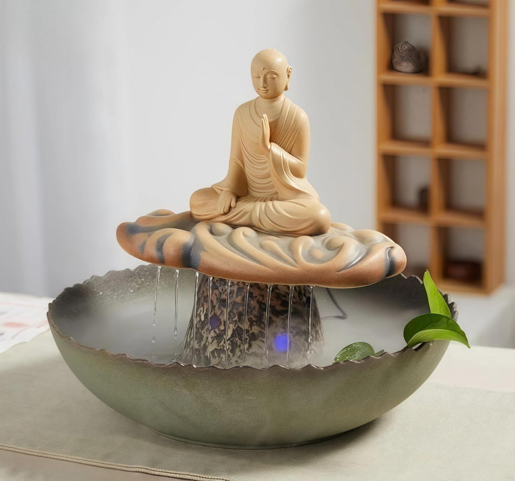 Tabletop Fountains, Water Fountain Indoor, Buddha Statue for Home/Indoor/Outdoor, Buddha Decor & Gifts, Buddah, Buda, Budda, Buddhas, Chinese Decor & Gifts, Feng Shui