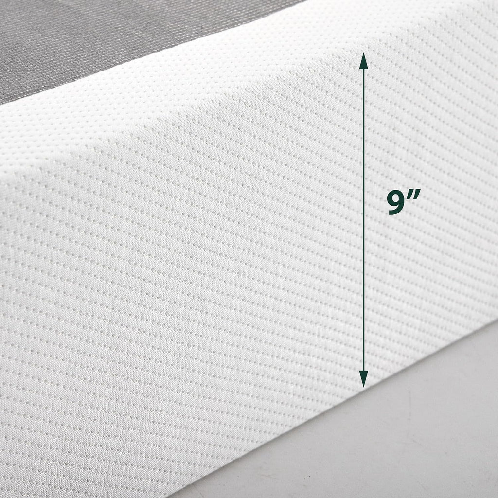 ZINUS 9 Inch Box Spring with Cover, No Assembly Mattress Foundation, Sturdy Metal Structure, Twin XL, White