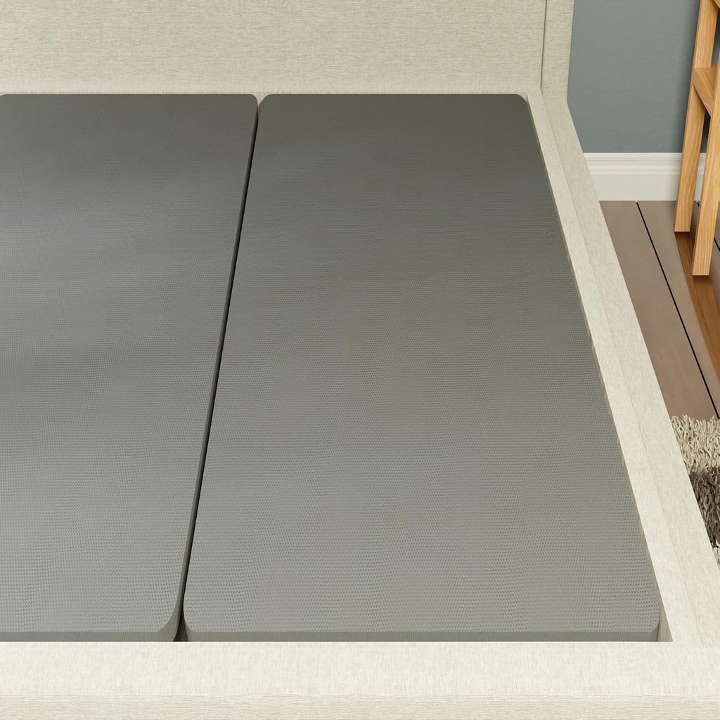 Treaton, 1.5-Inch Split Bunkie Board for Mattress/Bed Fully Assembled, Improved Comfort and Support, Queen, Grey