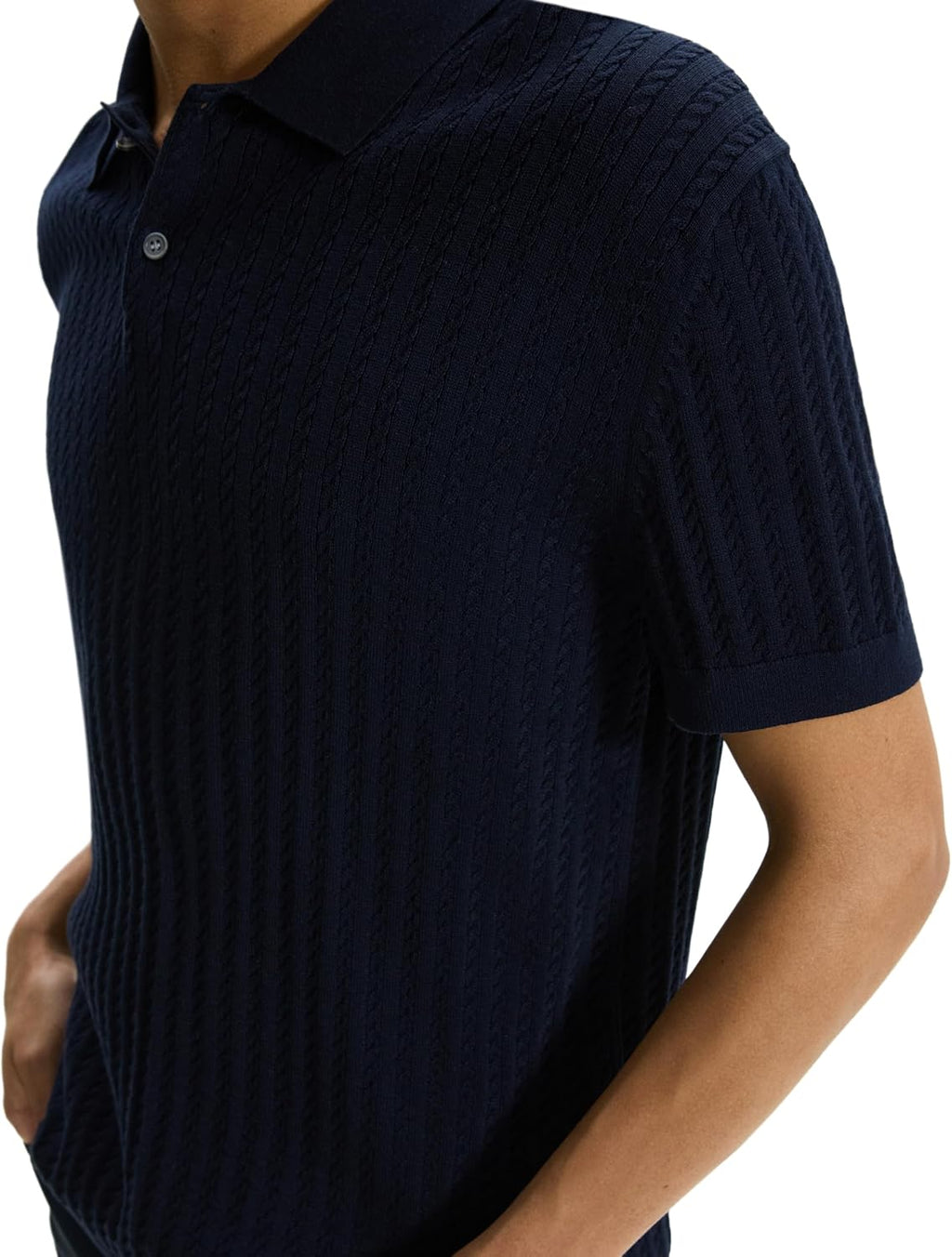 Theory Men's Ss Ca Polo in Breach