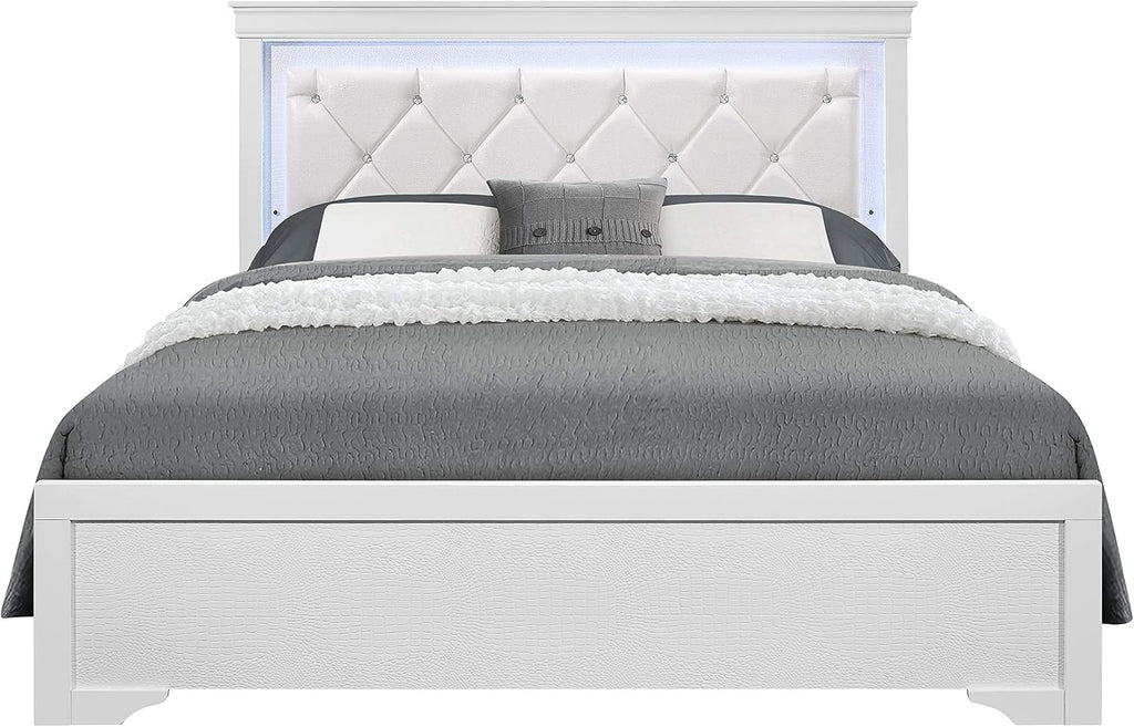 White Queen 5PC Bedroom Set