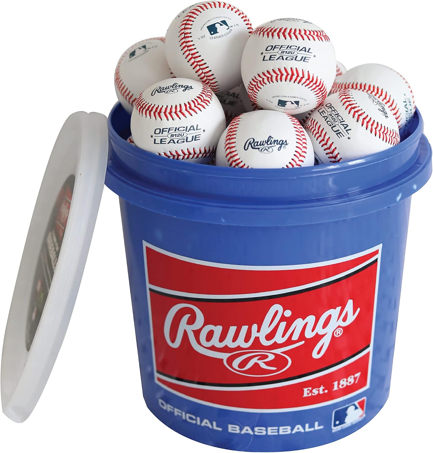 Rawlings | GAME USE Baseballs | Youth/12U | Game/Practice Use | Bucket | 24 Count
