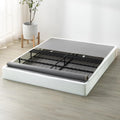 ZINUS 7.5 Inch Box Spring with Cover, No Assembly Mattress Foundation, Sturdy Metal Structure, Full, White