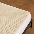 Pure Green Natural Latex Mattress Topper - Medium Firmness - 1 Inch - Twin XL Size (GOLS Certified Organic)