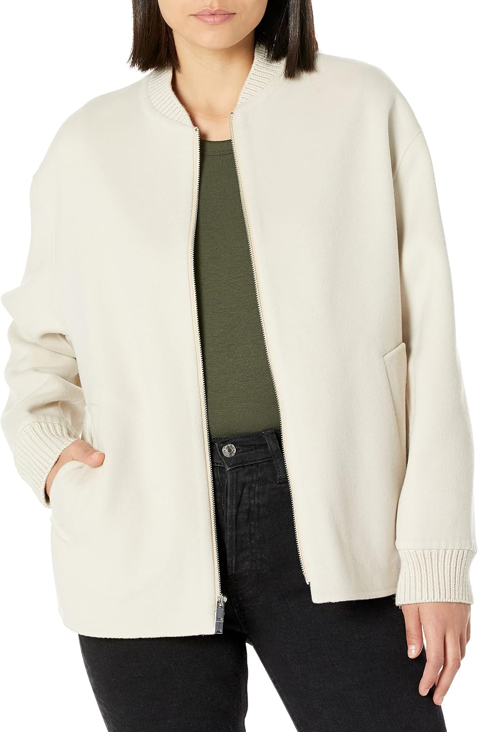 Theory Women's Os Zip Bomber.luxe N