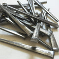 3.5'- CUT COMMON NAILS - Metallic Color - Antique rustic restoration accent nails for hanging, furniture, cabins, shutters & flooring – Decorative clavos nails – Distinct SQUARE HEAD Nail – 3.5 in