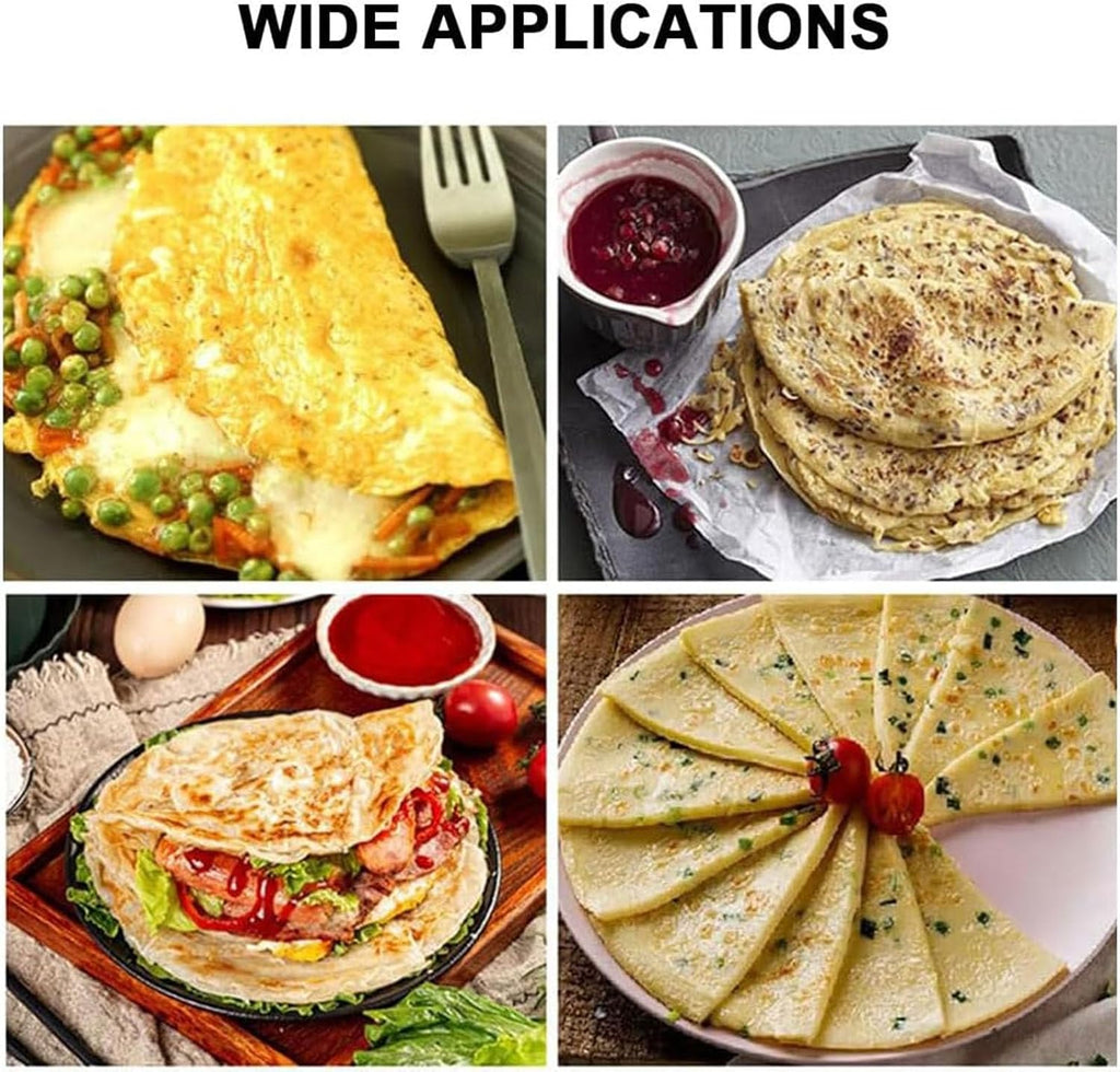 Electric Tortilla Maker, 1800W Roti Press, 12 Inch Double-Sided Baking Maker for Easy Chapati and Quesadilla Preparation