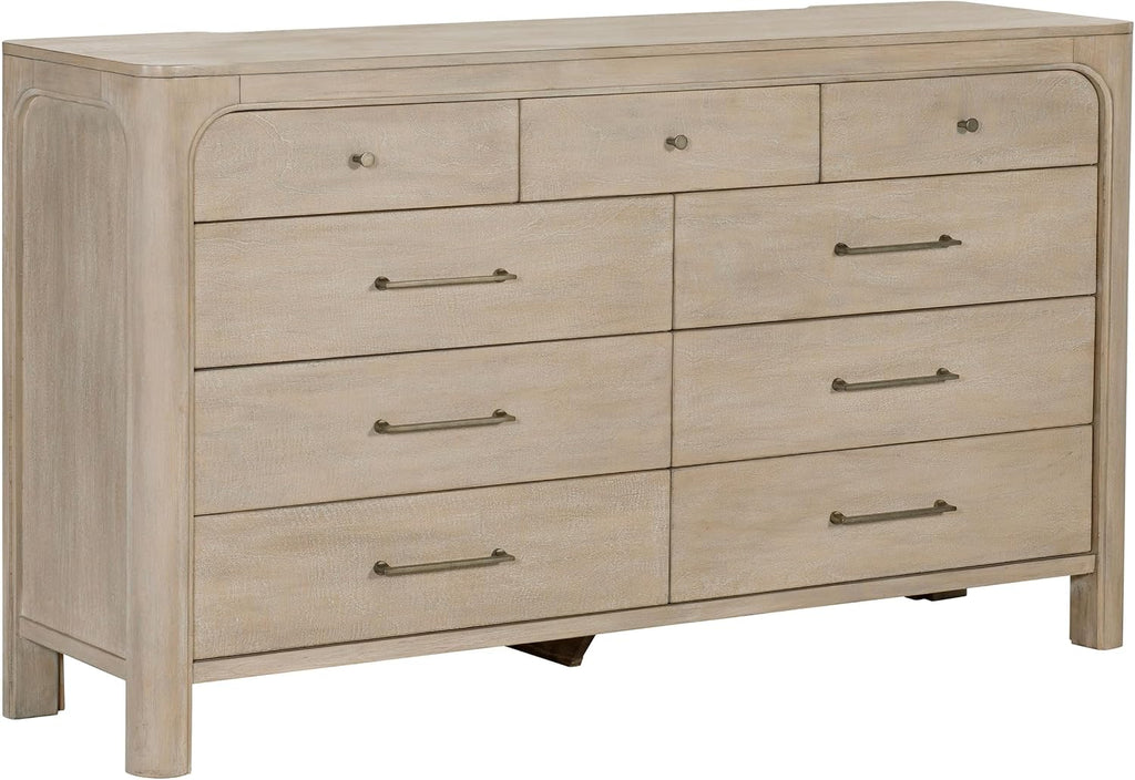 Coaster Home Furnishings - Solano - Wood - 5-Piece Bedroom Set with Arched Frame, Dual USB Ports and Upholstered Headboard - Bedroom - California King Size - Weathered Mango - 222520KW-S5