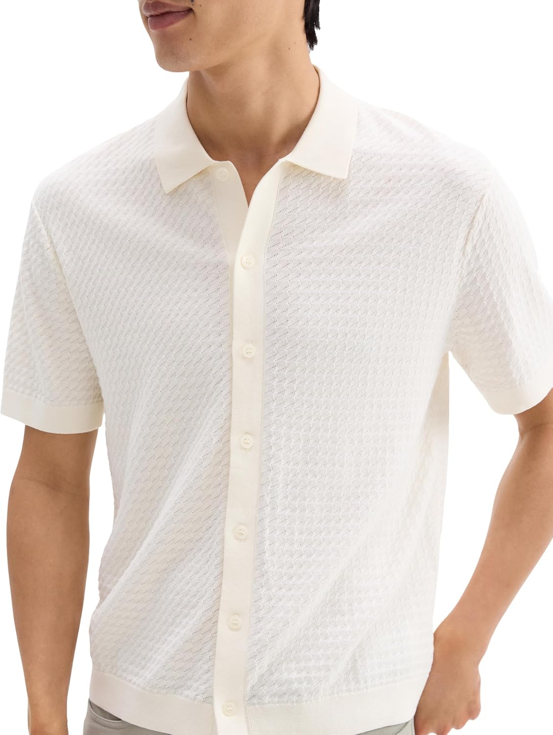 Theory Men's Cairn Short Sleeve Shirt in Cotton