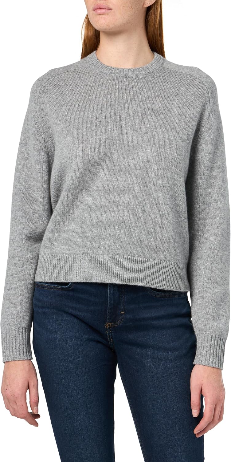 Theory Women's Cropped Crewneck Cashmere Sweater