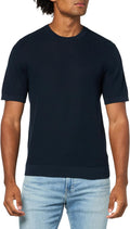 Theory Men's Mesh Short Sleeve Crew Neck in Tactile Cotton