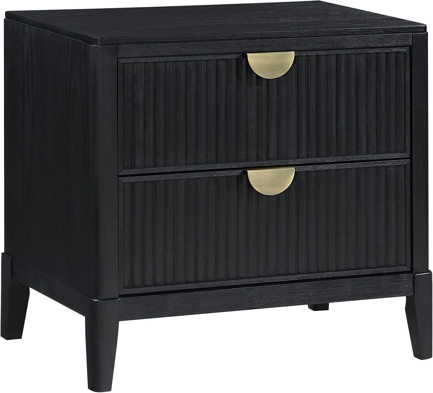 Coaster Home Furnishings Brookmead Transitional 5-Piece Bedroom Set California King Size Panel Bed Frame 60-inch Headboard Black 224711KW-S5
