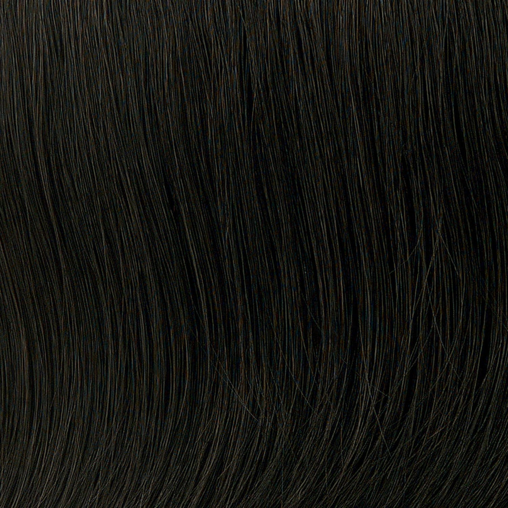 Toni Brattin Great Vibe Wig - Shoulder-Length Cut with Lightly Layered, Cascading Waves & Wispy Bangs - Heat-Friendly Fiber Looks & Feels Natural - Adjustable & Comfortable (Black, Regular)