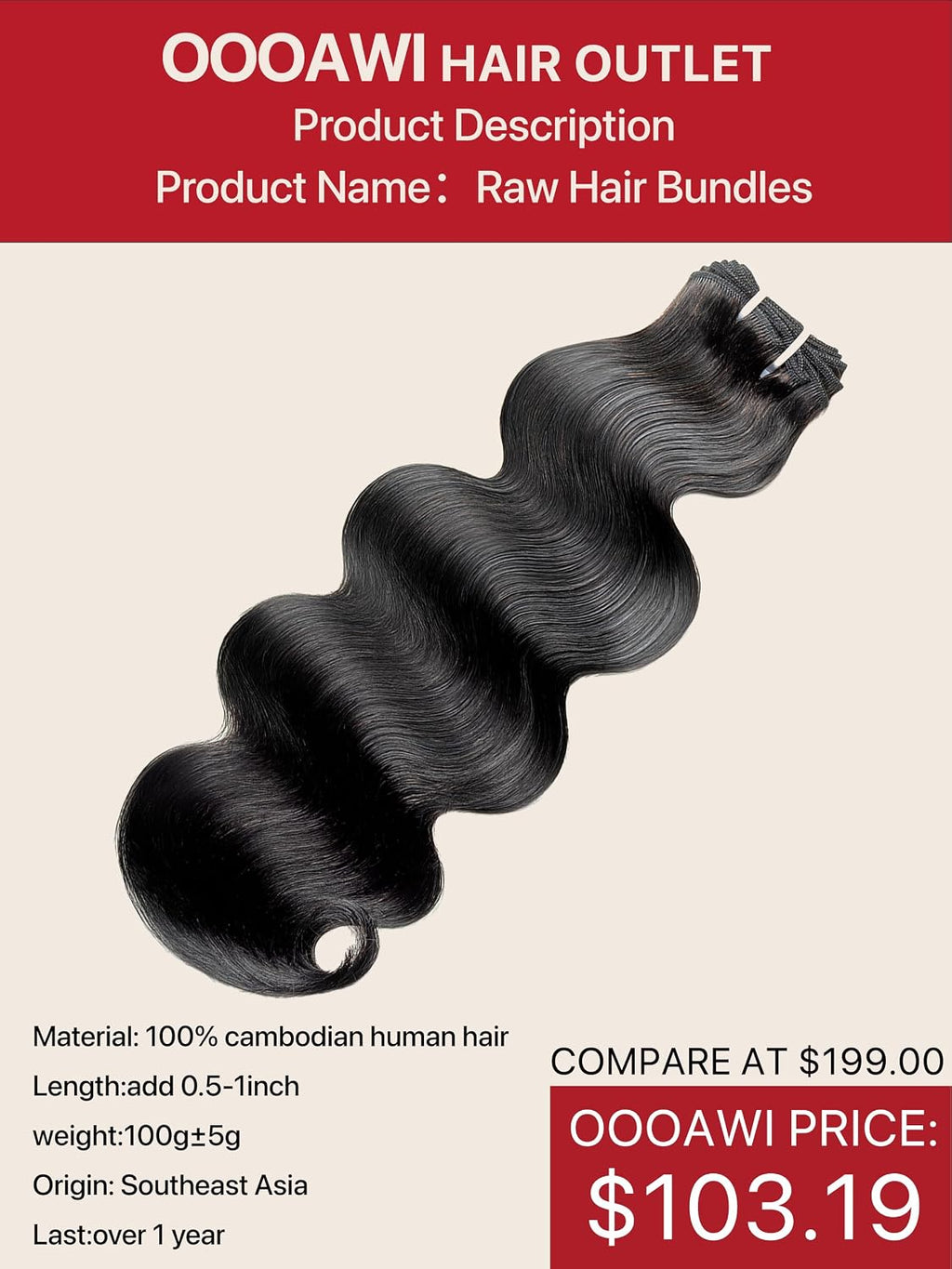 15A Body Wave Bundles Human Hair 24 Inches Triple Lifespan Than 12A Bundles Keep Silky And Soft After Multiple Washes 100% Raw Indian Hair Bundles 'Boutique's Quality-Half The Price'