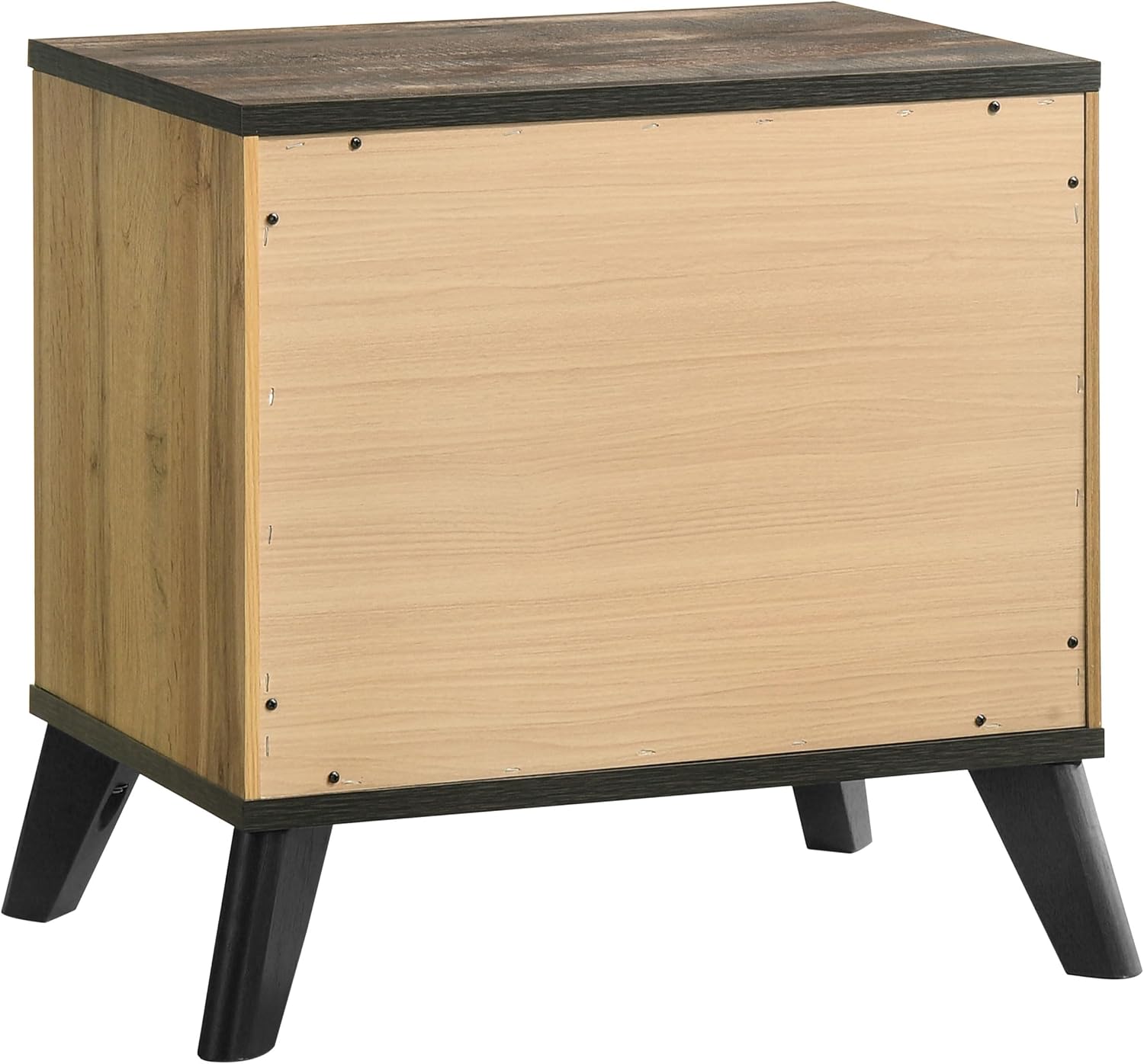 Coaster Home Furnishings Kaywood Mid-Century Modern 5-Piece Bedroom Set Queen Size Panel Bed Frame 52-inch Headboard Weathered Brown and Natural Pine 225001Q-S5