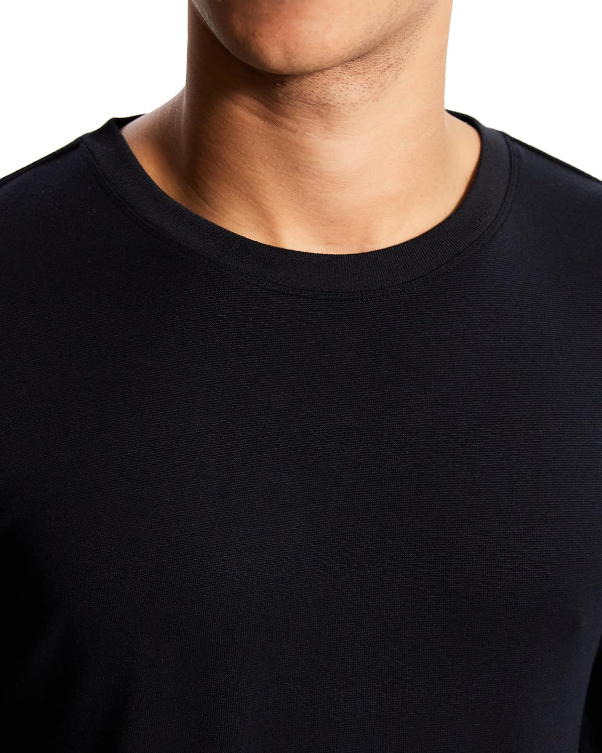 Theory Mens Essential Tee Long Sleeve in Anemone MilanoT-Shirt