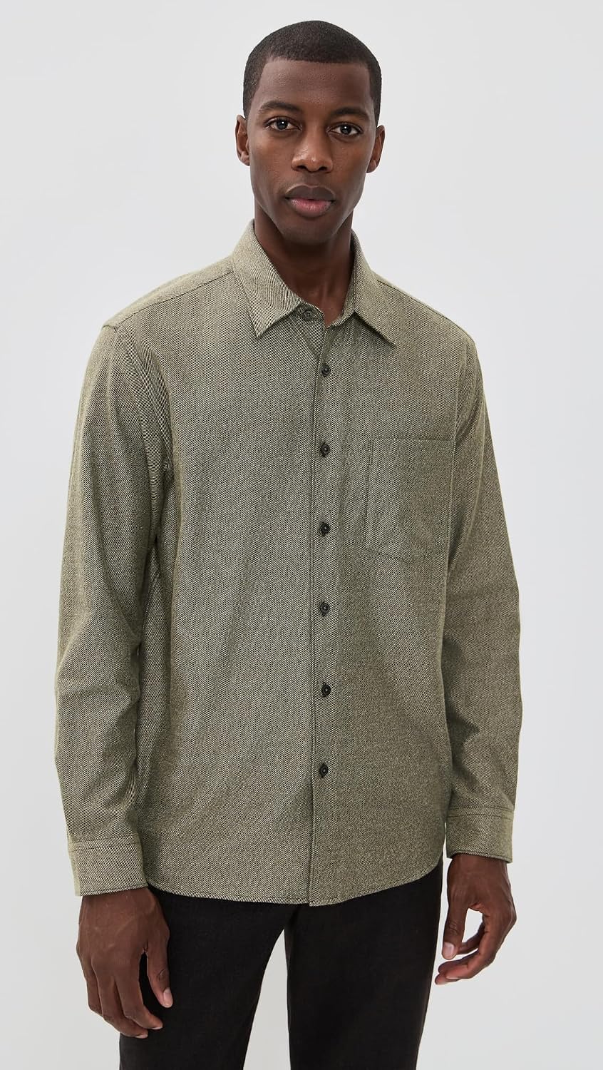 Theory Men's Weekend Shirt in Spun Flannel