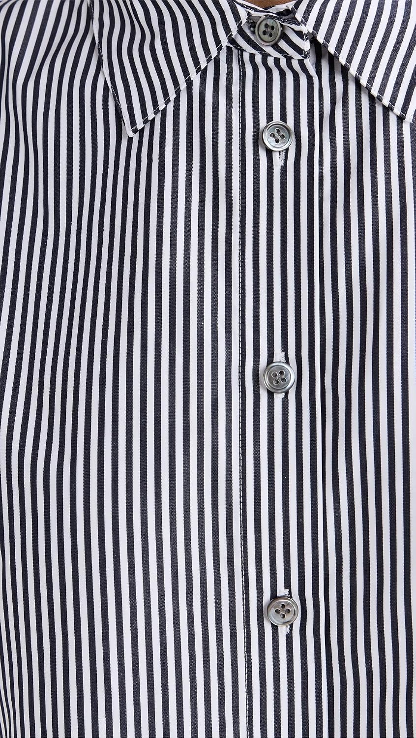Theory Women's Sleeveless Crop Classic Shirt
