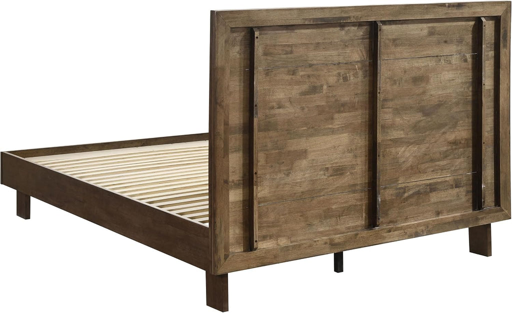 Coaster Home Furnishings Glenwood Transitional 5-Piece Bedroom Set Queen Size Panel Bed Frame 48-inch Headboard Warm Brown 225011Q-S5