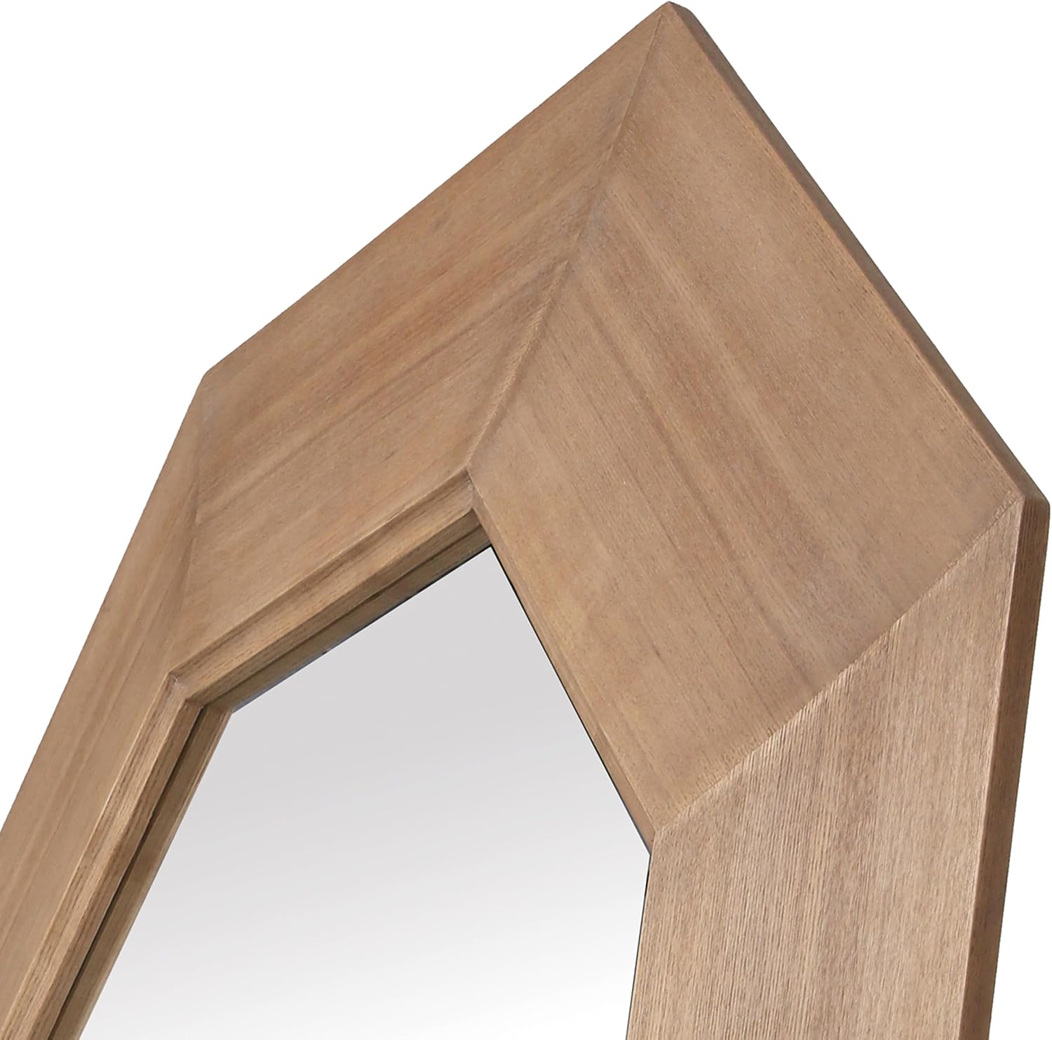 SAFAVIEH Couture Collection - Lacarlo Walnut Wood Octagon Mirror