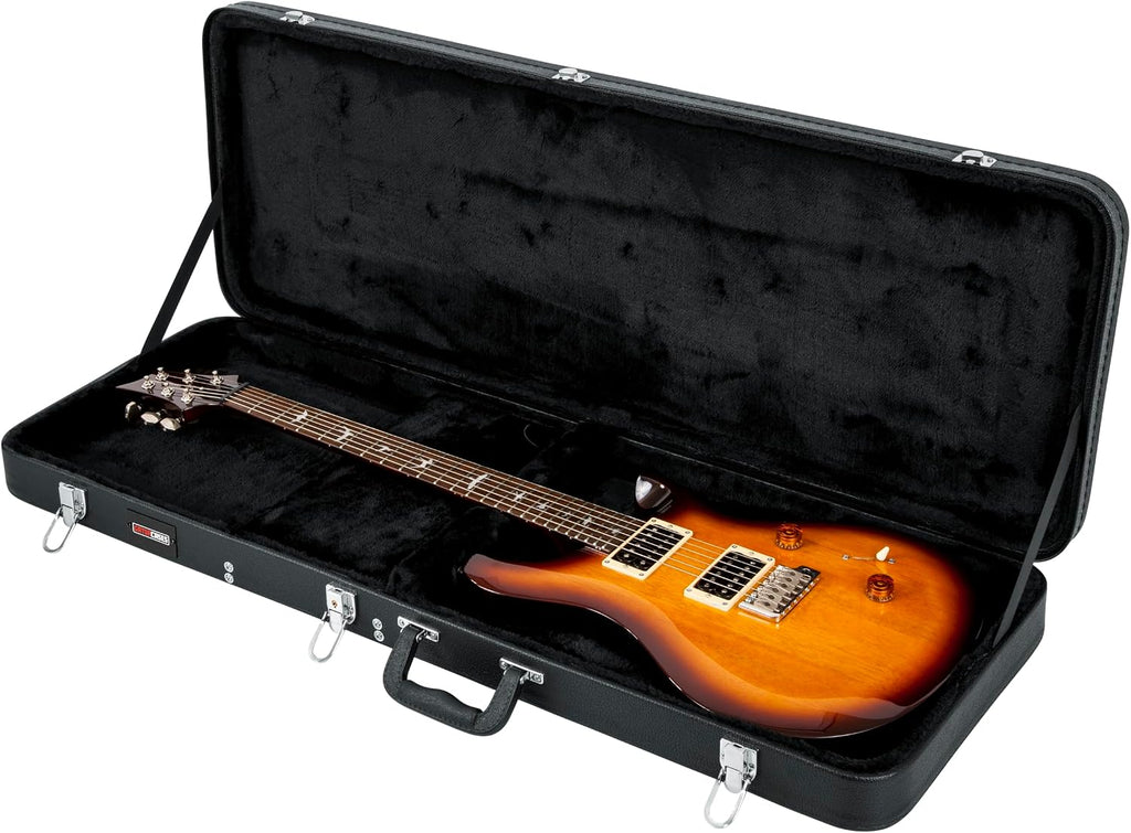 Gator Cases Hard-Shell Wood Case for Wide Body Electric Guitars; Fits PRS Style Guitars and More (GWE-ELEC-WIDE)