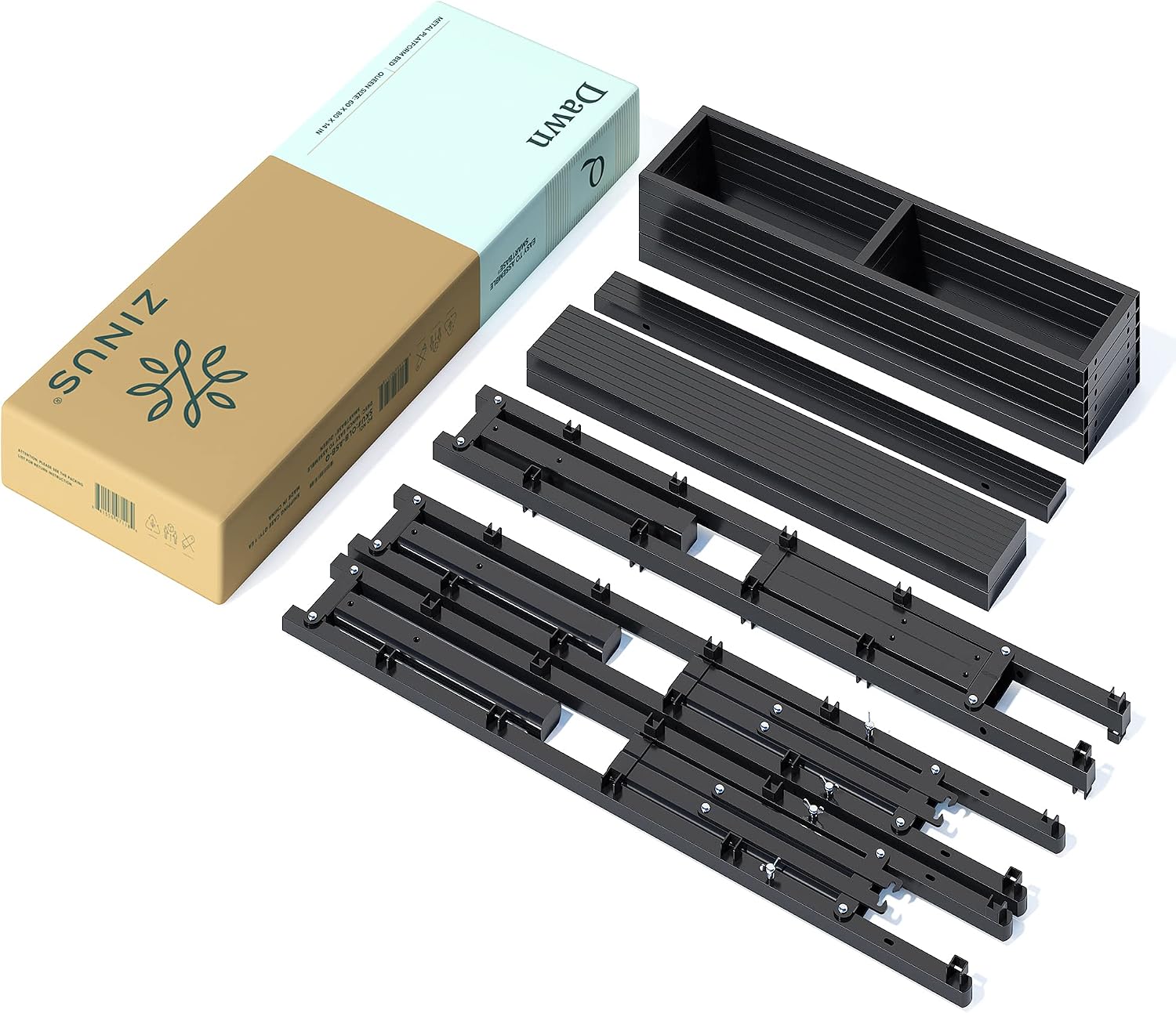 ZINUS SmartBase Compack Mattress Foundation, 14 Inch Metal Bed Frame, No Box Spring Needed, Sturdy Steel Slat Support, Full