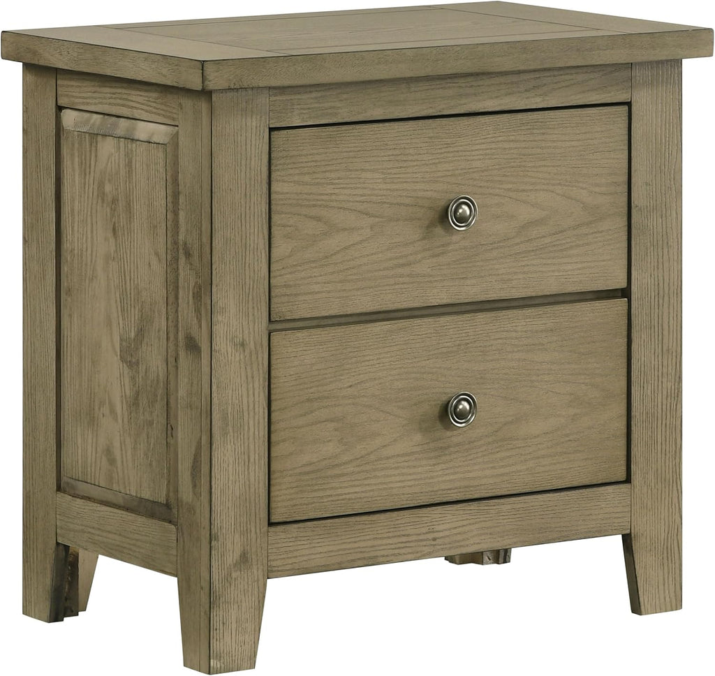 Coaster Home Furnishings - Hazlewood - Wood - 4-Piece Bedroom Set with Storage Bed, Rustic Style, Oak Grain and Round Knobs - Bedroom - Eastern King Size - Vineyard Oak - 207530KE-S4