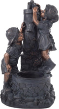 Boy and Girl Outdoor Water Fountain - Garden Fountain with Soothing Sound for Patio, Lawn, Porch, and Garden Decor by Pure Garden (Antique Bronze)