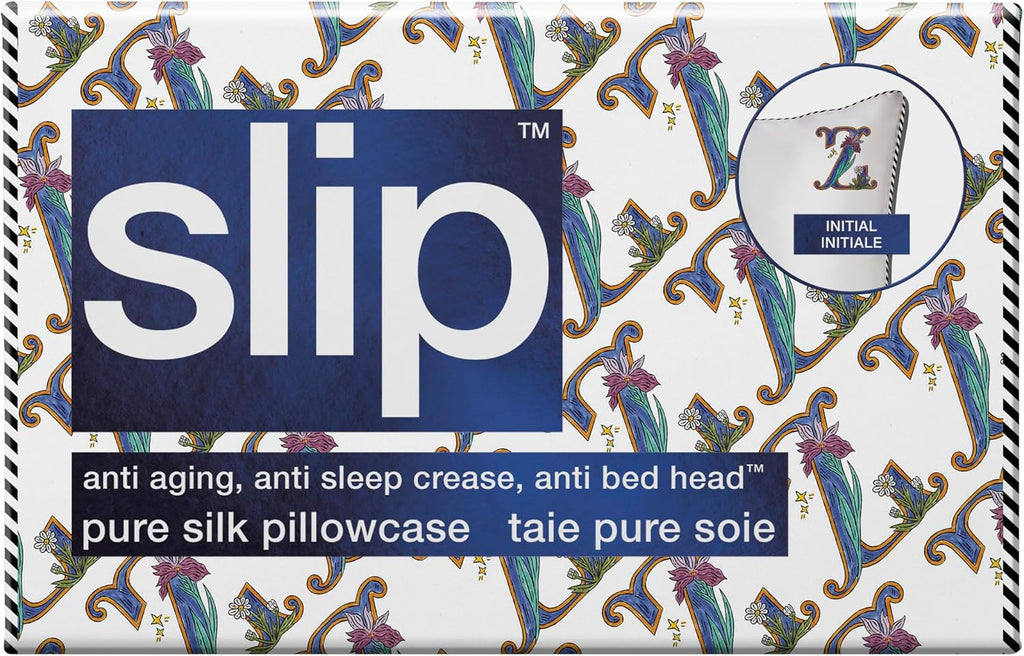 slip The Original Queen Pure Silk Pillow Case - 100% Pure 22 Momme Mulberry Silk - Queen Standard Size - Anti-Aging, Anti-BedHead, Anti-Sleep Crease, Initial Collection: Letter Z (20' x 30')