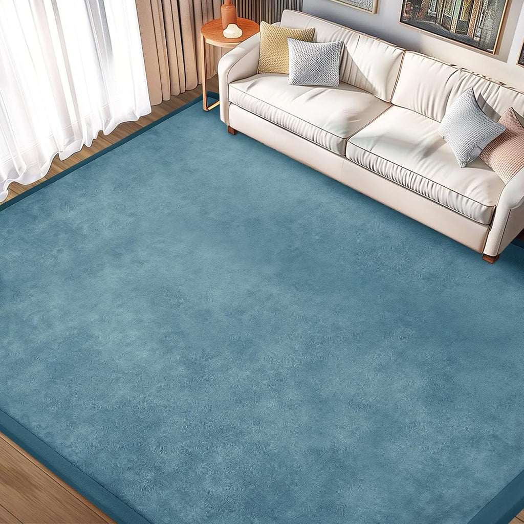 Baby Play Mat for Floor Nursery Rug Muscle Mat Area Rug Playroom Rug 79'x158' Playpen Mat Memory Foam 1.3' Thick Crawling Mat for Babies,Toddlers, Infants, Kids,Indigo