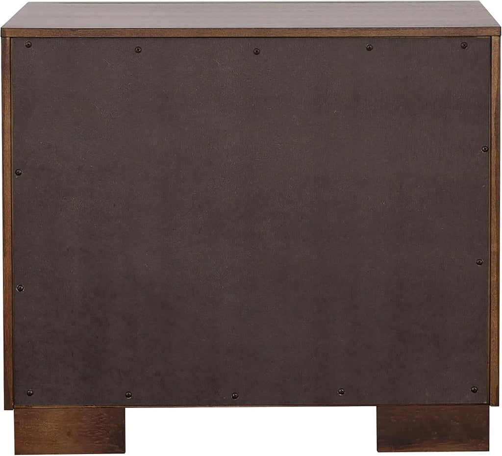 Coaster Home Furnishings Jessica Contemporary 5-Piece Bedroom Set Queen Size LED Storage Bookcase Bed Frame 47-inch Headboard Cappuccino 200719Q-S5