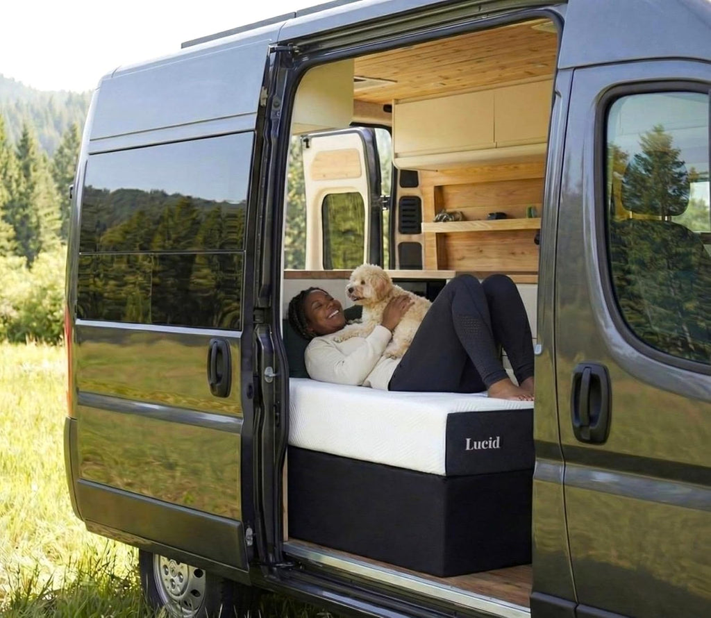 Lucid 5 Inch Memory Foam Mattress - Firm Feel - Infused with Refreshing Bamboo Charcoal and Cooling Gel - Bed in a Box - Temperature Regulating - Short Queen Size - RV or Camper Van Size