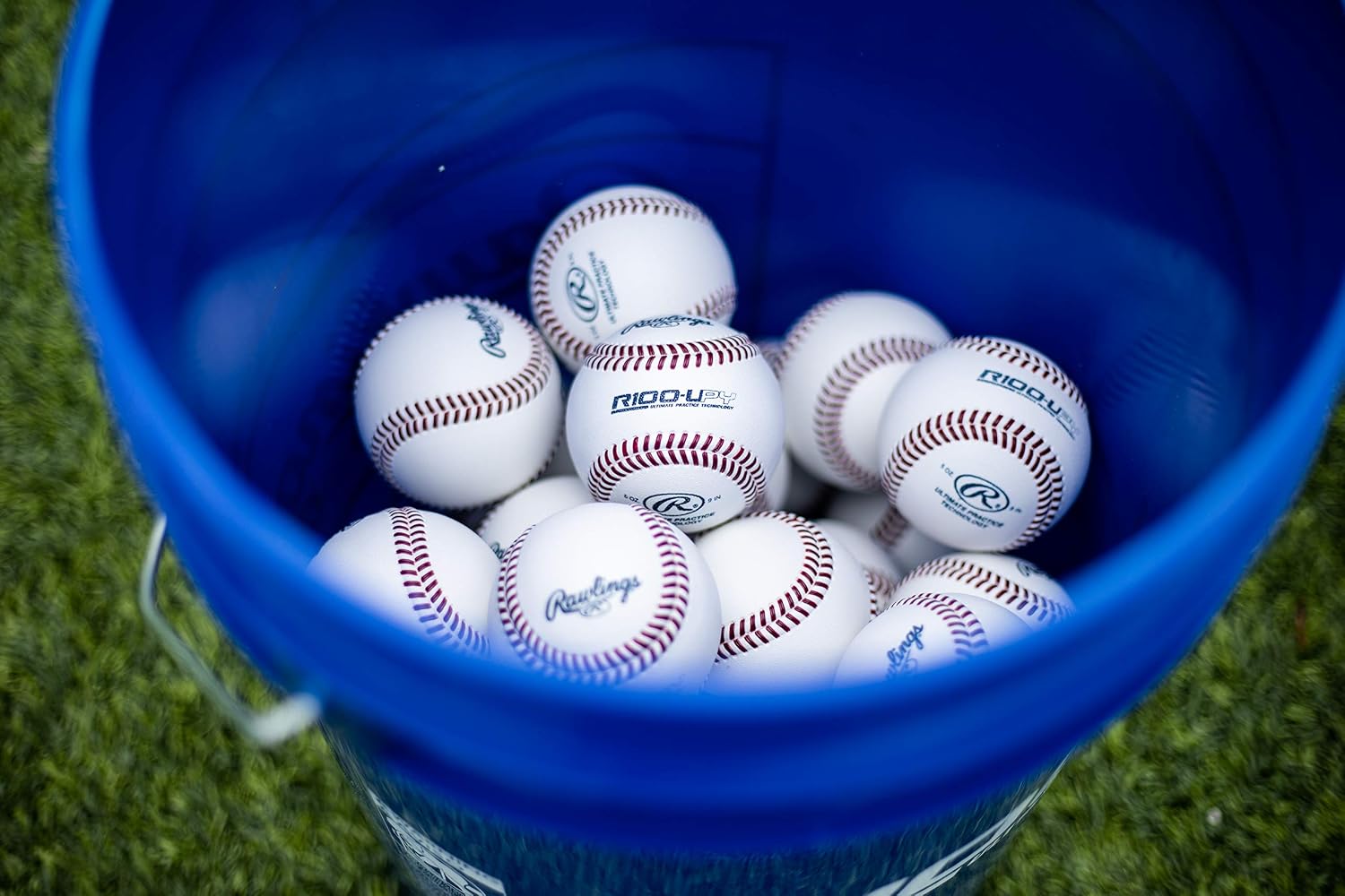 Rawlings | Ultimate Practice Baseballs | Youth/High School/College | Added Lifespan + Weather Resistant | Dozen & Bucket Options