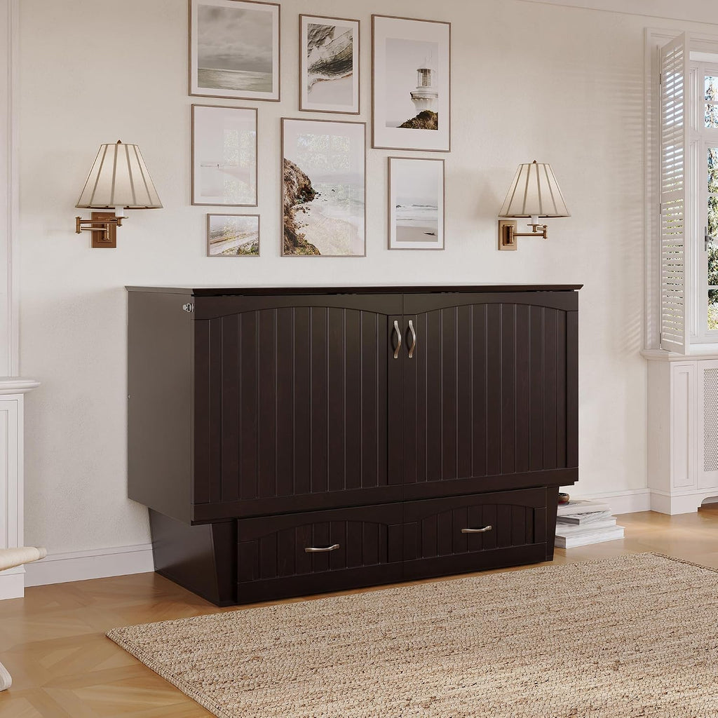 AFI Nantucket Murphy Bed Chest, Queen, Espresso