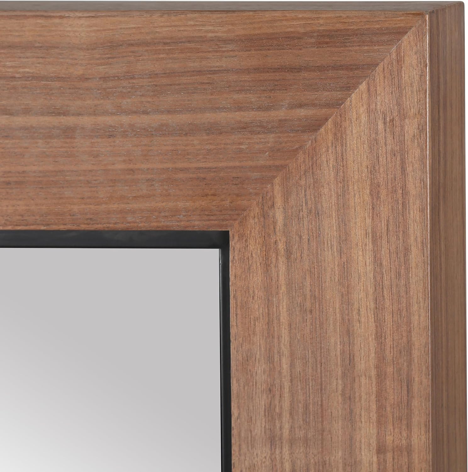 SAFAVIEH Couture Collection - Lacarlo Walnut Wood Rectangle Mirror