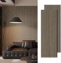 Art3d 2-Pack 94.5' x 24' Acoustic Wood Panels for Wall, 31 sq.ft Soundproof Wood Slat Panels, 3D Fluted Sound Absorbing Paneling for Interior Wall Decor, Living Room, Bedroom - Peach