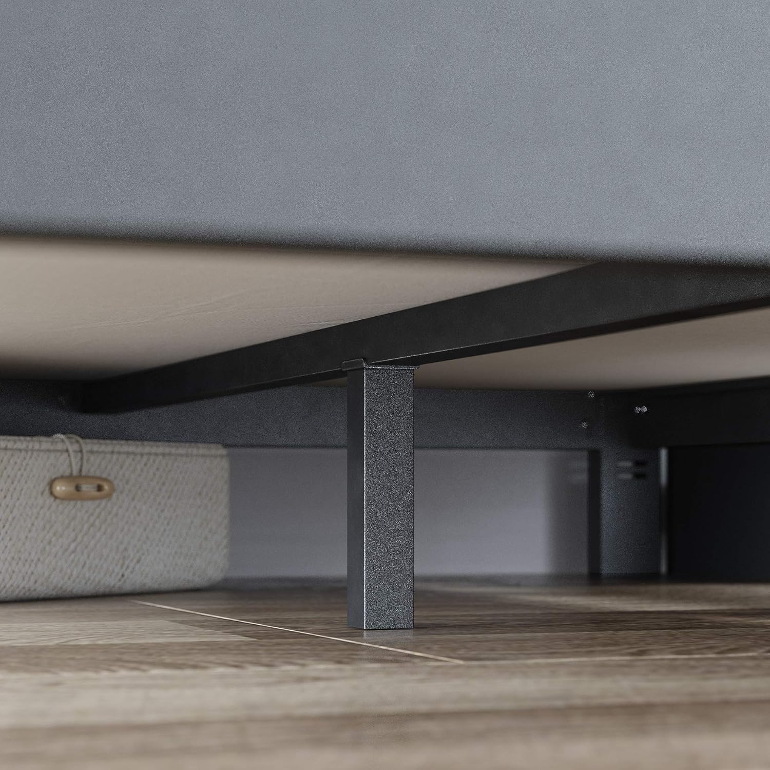 ZINUS Arnav Metal Platform Bed Frame, Wood Slat Support, No Box Spring Needed, Easy Assembly, Black, Full