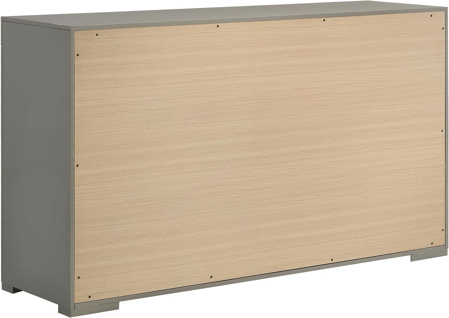 Coaster Home Furnishings Ives Contemporary 5-Piece Bedroom Set Queen Size LED Panel Bed Frame 57-inch Headboard Grey High Gloss 224971Q-S5