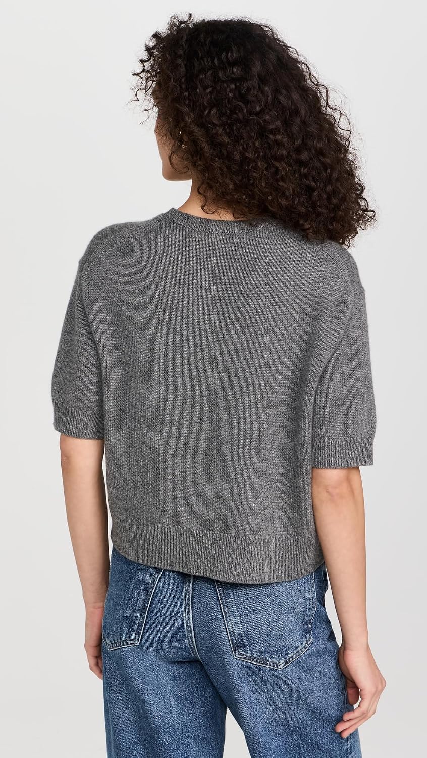 Theory Women's Crop Cashmere Tee
